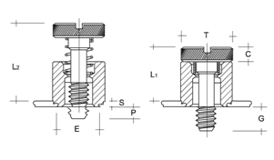 schema technique d'une colonnette  à sertir ouverte